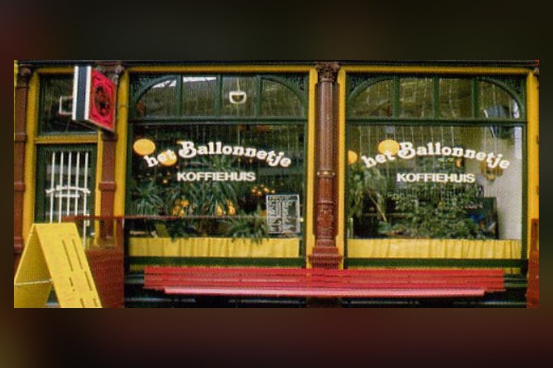 Het Ballonnetje in den Anfangsjahren, als an der Fassade noch koffiehuis stand